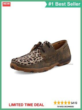Women's Full-Grain Leather Boat Driving Moc Lace-Up Casual Shoes